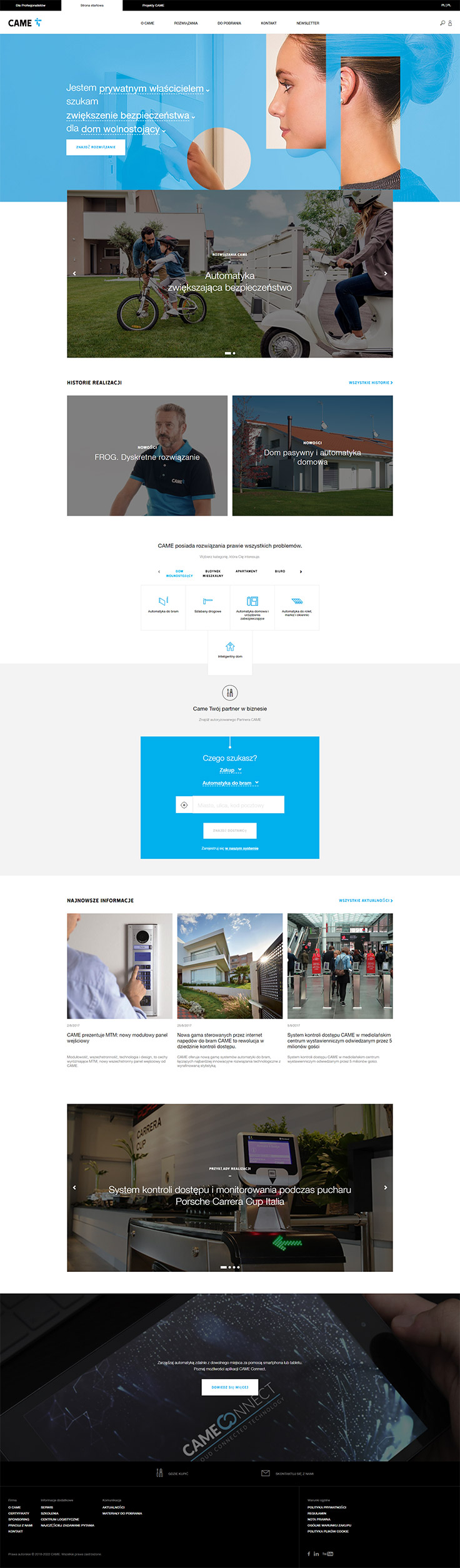 Webdesign - Came, home page