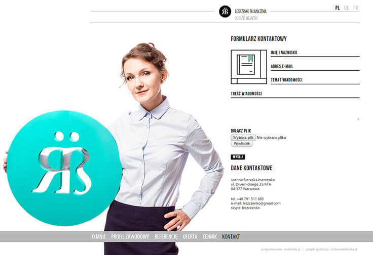 Webdesign - Leszczenko, contact