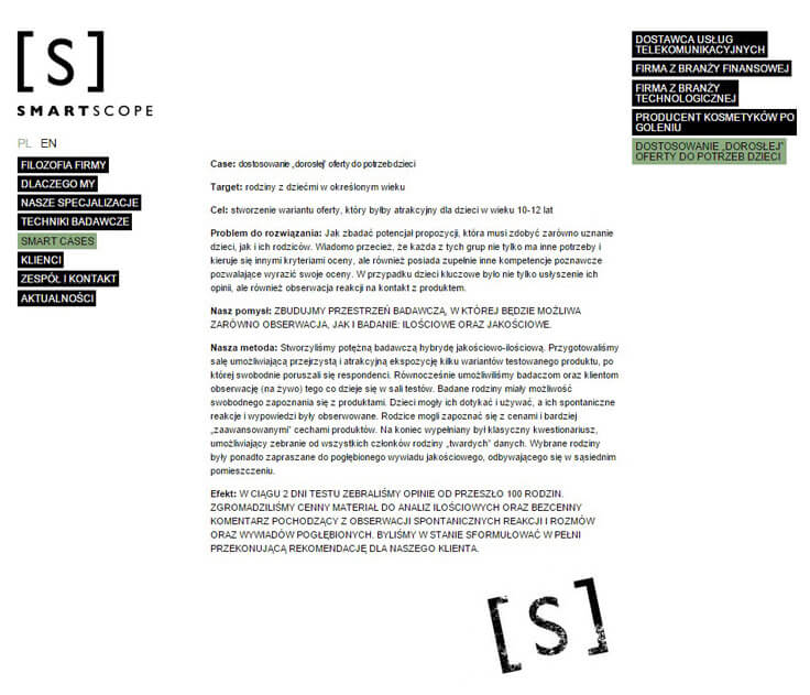 Webdesign - Smartscope, smart cases