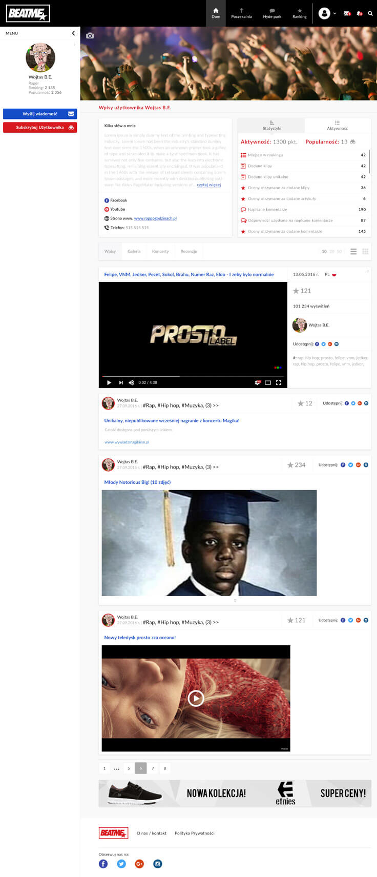 projektowanie-stron-www-Beatme-profil-uzytkownika