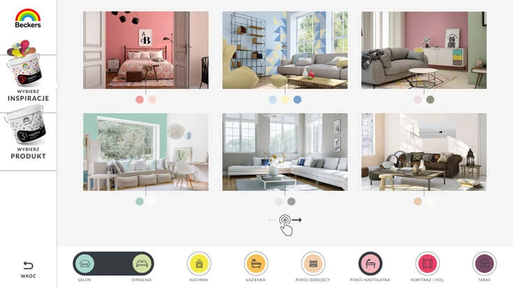 Room settings list