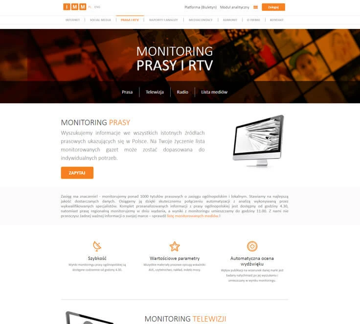 Press, radio and television
