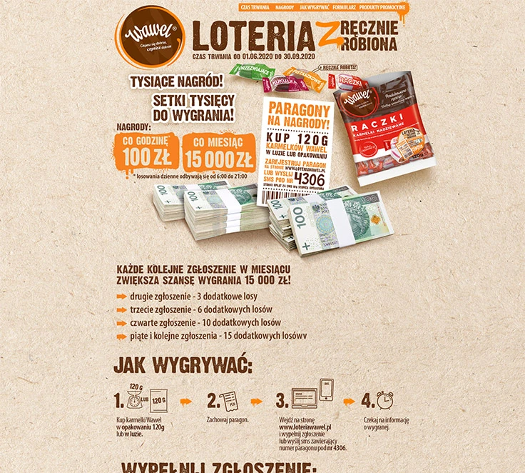 Wawel — competition and prize draw websites and their application tools.