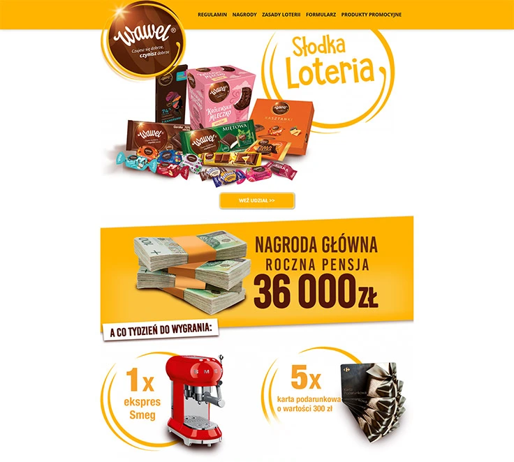 “Słodka Loteria” prize draw