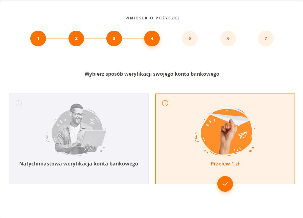 LoanMe — FinTech customer application: loan dashboard, application steps and offer selection.