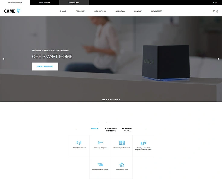 CAME — Polish brand website
