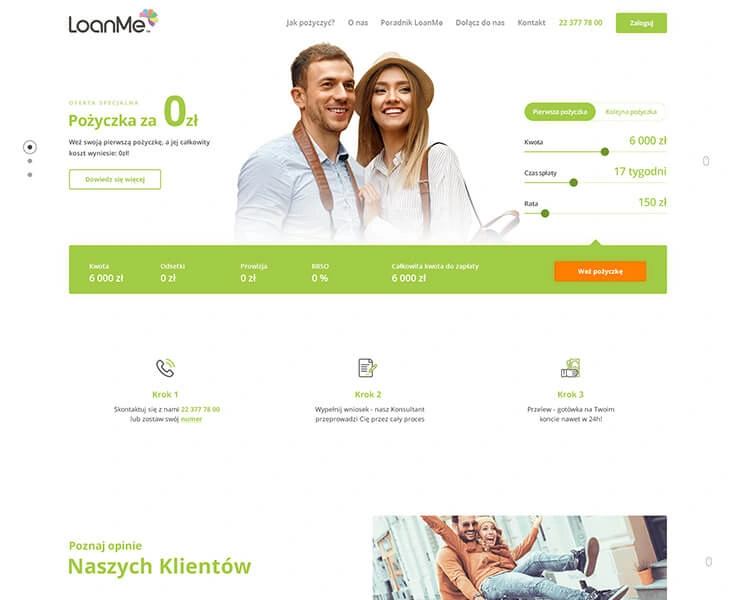 LoanMe — corporate website design